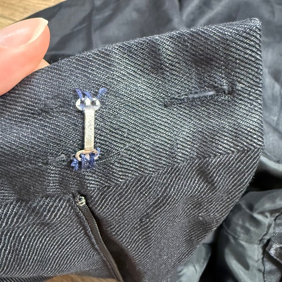 Lauren Ralph Lauren Women's PETITE 100% Linen Wide Leg Pants 10P, Black, Lined - Picture 11 of 11